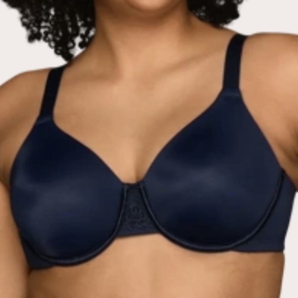 NEW Vanity Fair Underwire 76080 Navy Bra 32DD